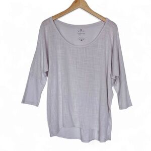 Velvet By Graham & Spencer Top Size M Light Pink Gauzy 100% Cotton Batwing